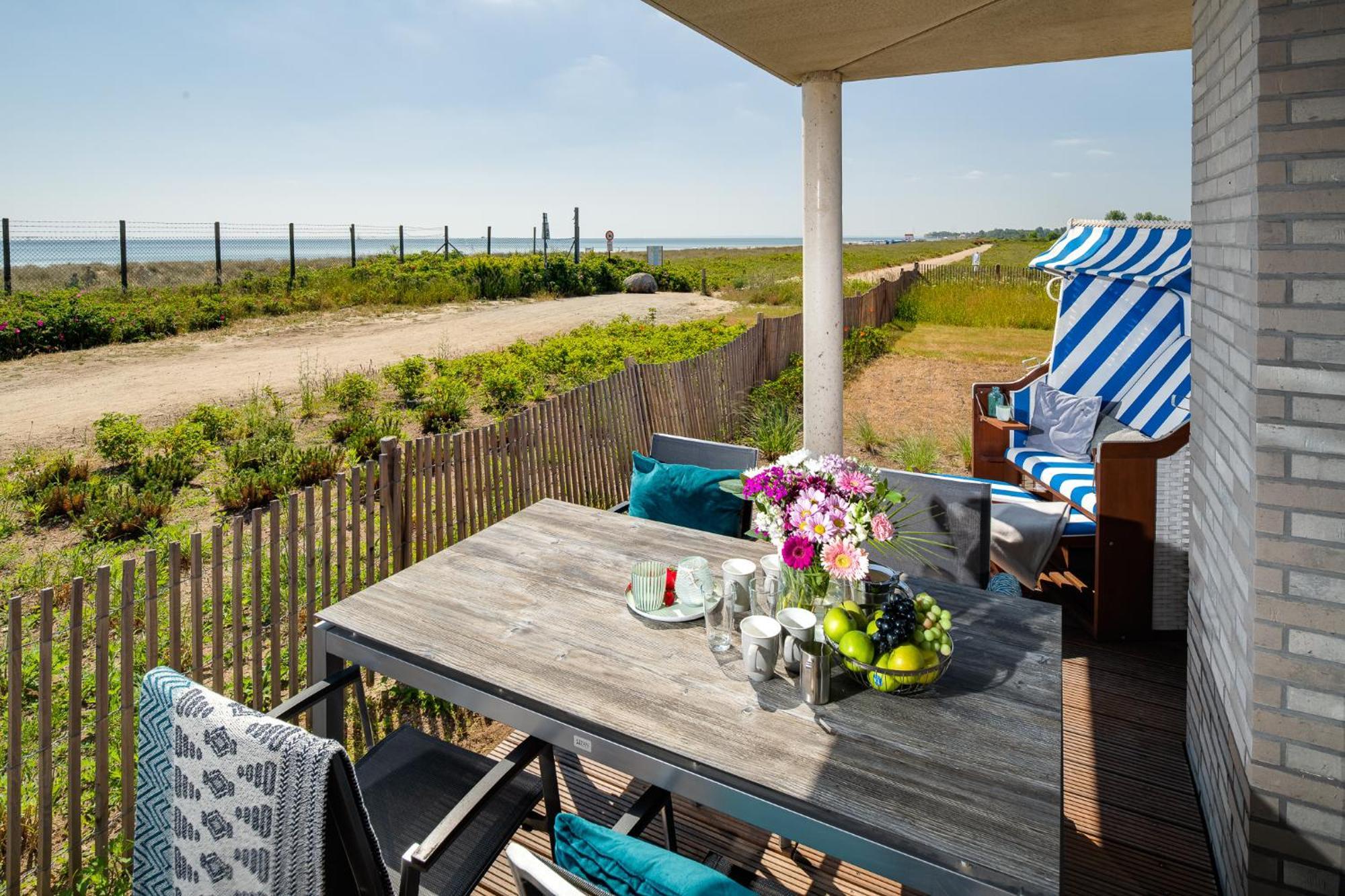 Beachterracefour- Eg, Meerblick, Terrasse, Kamin, Sauna Olpenitz Ngoại thất bức ảnh